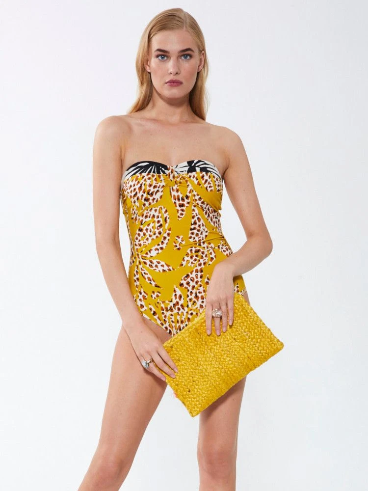 Bandeau Badeanzug SANTORINI Maisgelb Von Fürstenberg – Bild 3