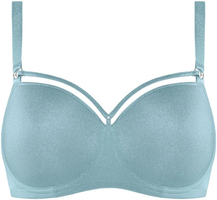 Balconette BH SPACE ODYSSEY STYLE Shining Blue And Silver D-Cup Von Marlies Dekkers – Bild 2