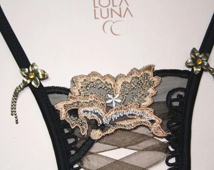 Lola Luna String BOMBAY Schwarz-beige – Bild 6