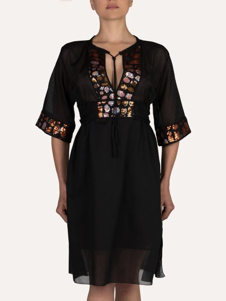 Strandkaftan FRESIA Mit Pailletten Von Cotton Club Mare – Bild 7