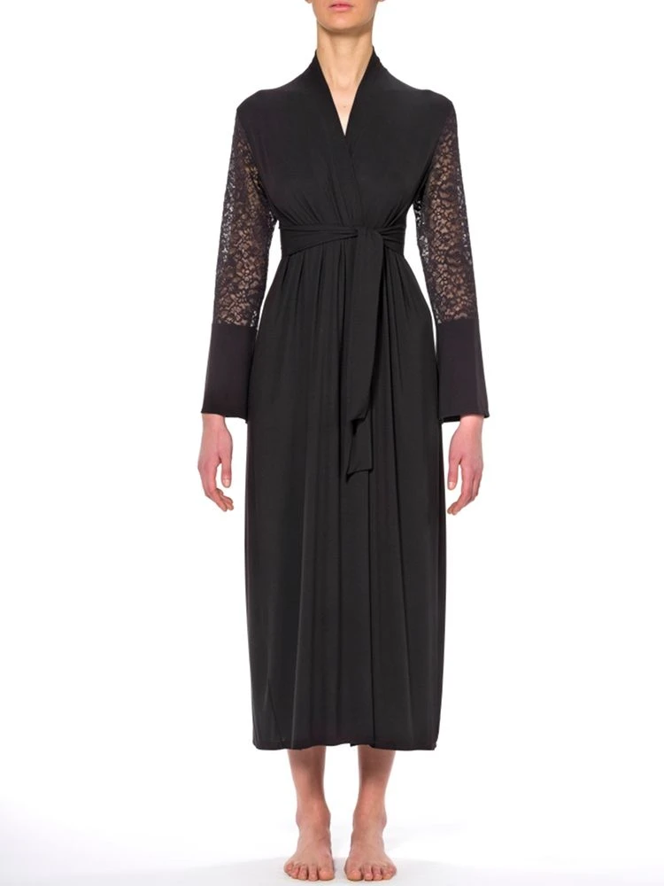 Morgenmantel JASMINE Schwarz Aus Modal Von Imec – Bild 3