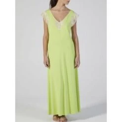 Modal Neglige Mit Spitze Lang KIWI Grün Von Verdiani