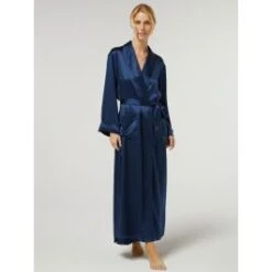 100% Seide Morgenmantel Lang GIGLIOLA Von Vivis