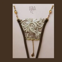 Neues Design SAHARA OPEN Ouvert- String Sand-schoko Lola Luna