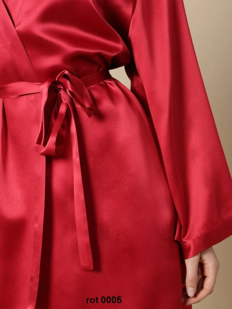 100% Seide Morgenmantel SOIE LASER Von Marjolaine – Bild 15