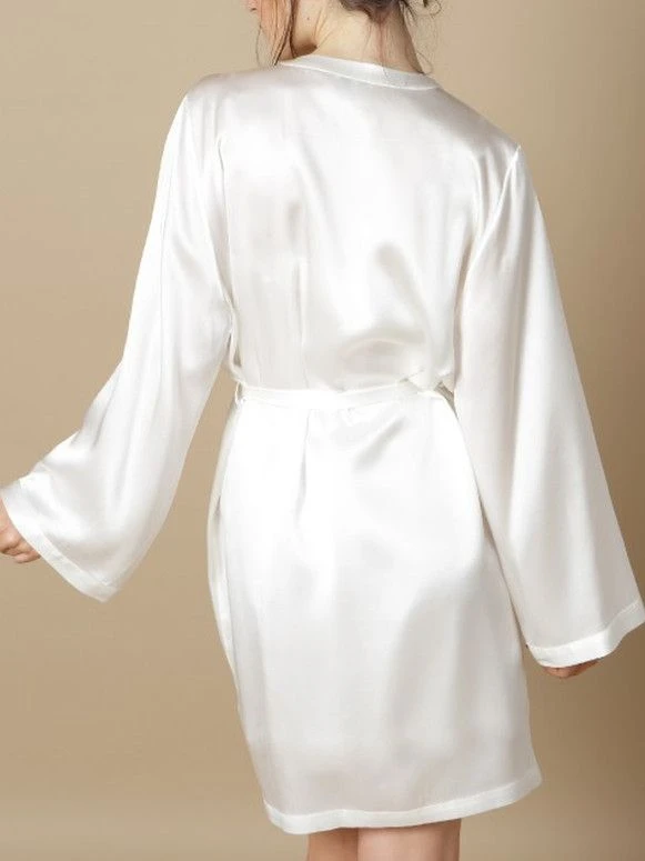 100% Seide Morgenmantel SOIE LASER Von Marjolaine – Bild 6