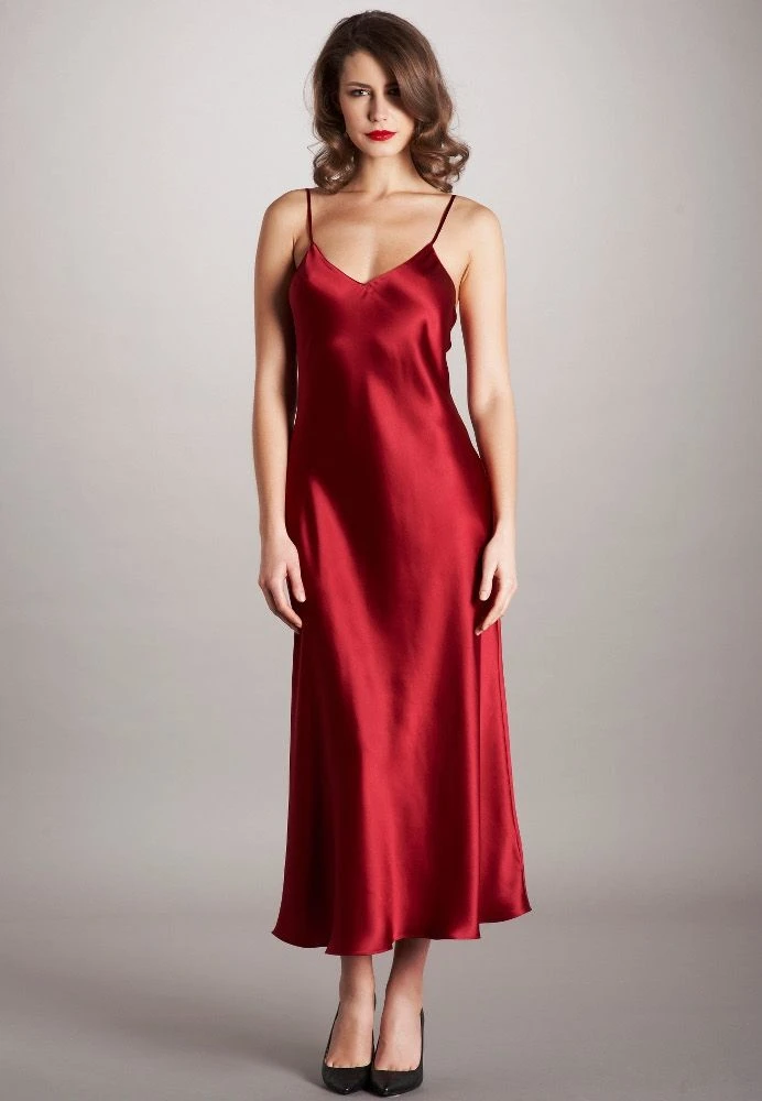 100% Seide Nachtkleid DORINE Von Vivis – Bild 2