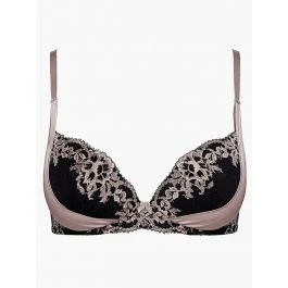Seide Push-Up BH FEMME GLAMOUR Altrosa-schwarz Von Aubade