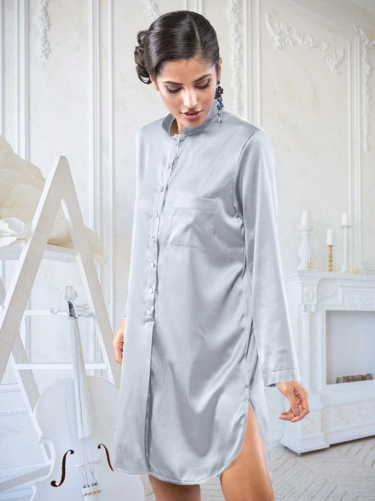 Seta Superior Seide Sleepshirt PODEROSA Von Cotton Club – Bild 3