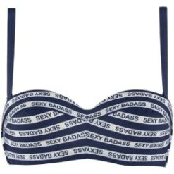 Bandeau Bikini SEXY BADASS Blau-weiss 2 Tlg. Von Marlies Dekkers