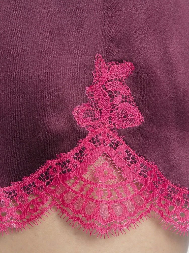 100% Seide Shorts SOIE D´AMOUR Mit Spitze Aubade – Bild 7