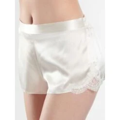 100% Seide Shorts SOIE D´AMOUR Mit Spitze Aubade