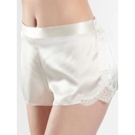 100% Seide Shorts SOIE D´AMOUR Mit Spitze Aubade