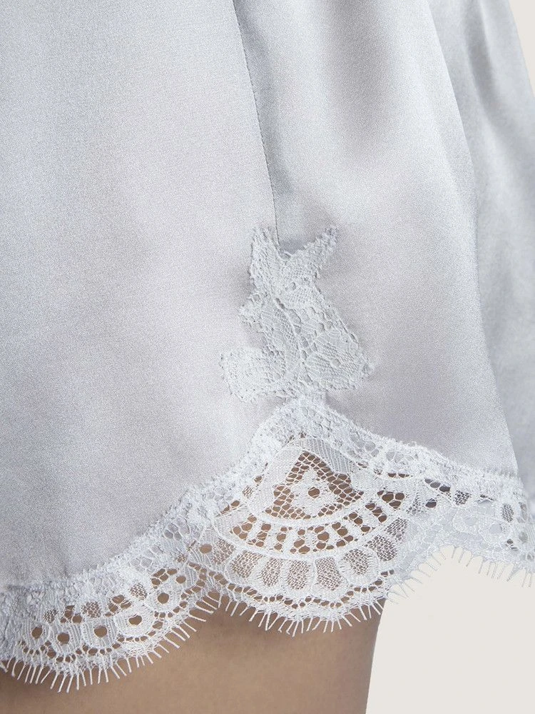 100% Seide Shorts SOIE D´AMOUR Mit Spitze Aubade – Bild 12