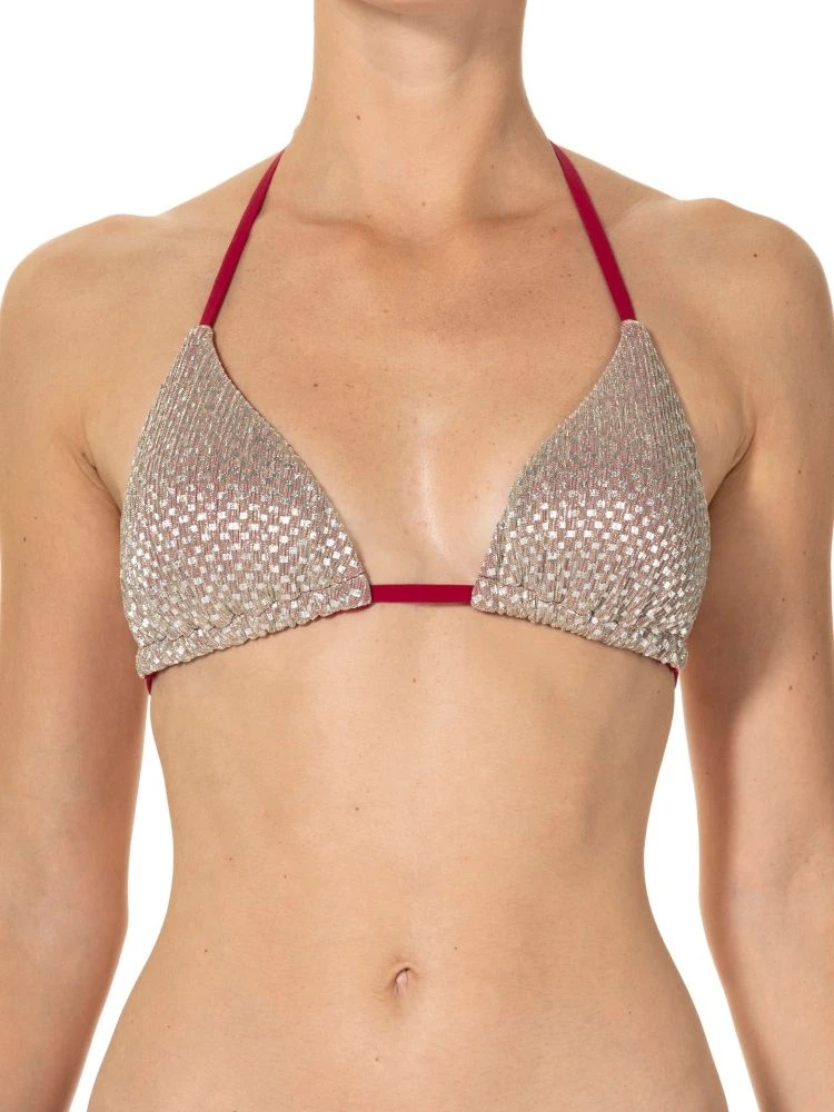 Triangel-Bikini ISLAND Gold-purpur Von Ritratti Mare – Bild 3